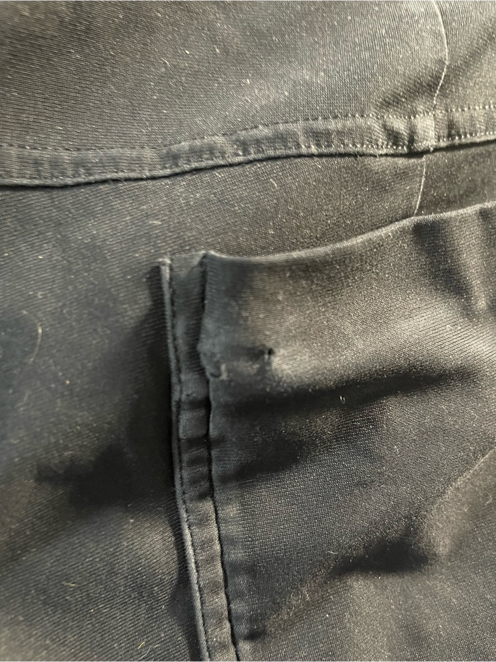 lululemon athletica Black Athletic Pants with Logo Button Size Missing Flawed - Picture 2 of 7